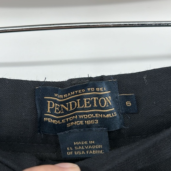Pendleton Black Wool Trouser Pants Women's 6 Classic Quiet Luxury Career Office - Picture 4 of 7
